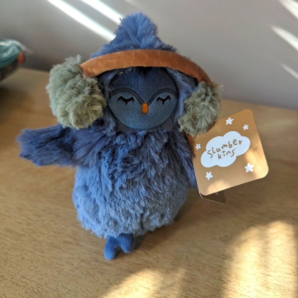 Slumberkins Glacier Blue Cardinal Mini Plush NEW NWT